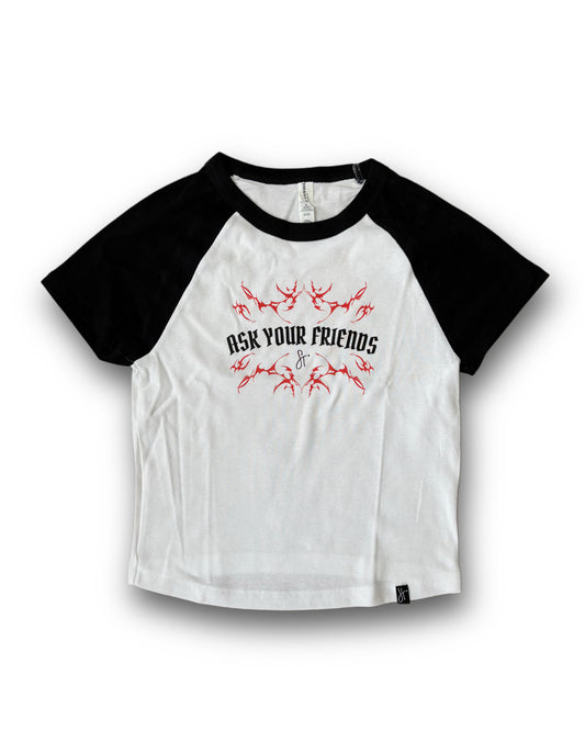 The Upside Down Raglan Baby Tee