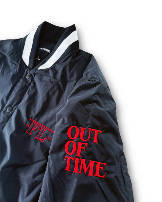 Out of Time Insulated Varsity Jacket